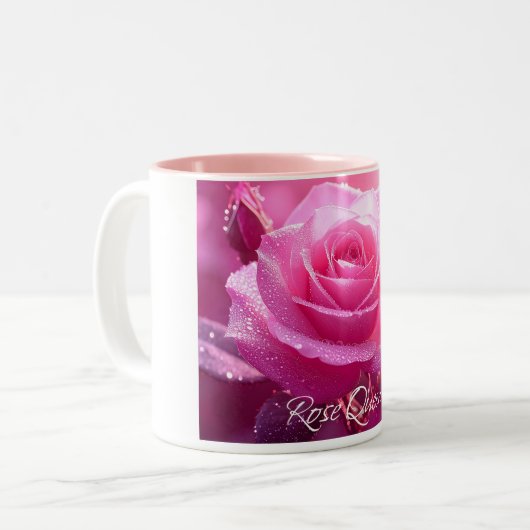 Tasse 2 Couleurs Reine rose (édition magenta rose) (Devant gauche)