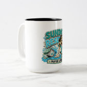 Tasse 2 Couleurs Réinitialisation du dimanche peut-être plus tard P (Devant gauche)