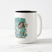 Tasse 2 Couleurs Réinitialisation du dimanche peut-être plus tard P (Devant droit)