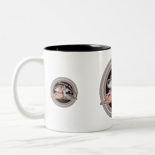 Tasse 2 Couleurs Relation chien chat (Gauche)