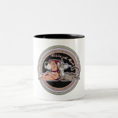 Tasse 2 Couleurs Relation de chat de chien (Centre)