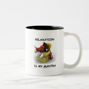 Tasse 2 Couleurs Relaxation Est Mon Mantra (Java Duke Code)