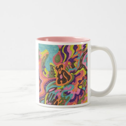 Tasse 2 Couleurs "Release" Original abstrait (Droit)