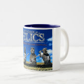 Tasse 2 Couleurs Reliques d'île de Pâques (Devant droit)