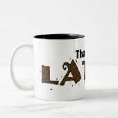 Tasse 2 Couleurs Remercie un Latte (Gauche)