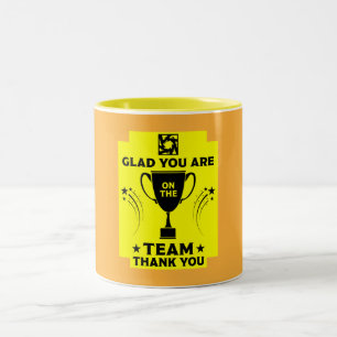 Tasse 2 Couleurs Remerciements de l'équipe d'entreprise