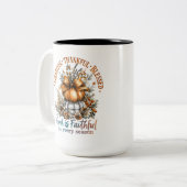 Tasse 2 Couleurs Remerciements Heureux Bénis (Devant gauche)