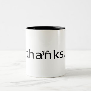 Tasse 2 Couleurs Remercier la typographie   Musique