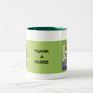 Tasse 2 Couleurs Remerciez une infirmière