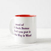 Tasse 2 Couleurs Remet-C (Devant gauche)