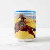 Tasse 2 Couleurs Remington Old West Horse et Cowboy (Centre)