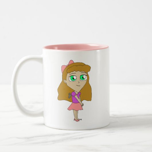 Tasse 2 Couleurs remonter chibi (Gauche)