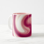 Tasse 2 Couleurs Remous de framboise (Devant gauche)