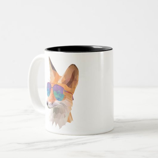 Tasse 2 Couleurs Renard cool (Devant gauche)