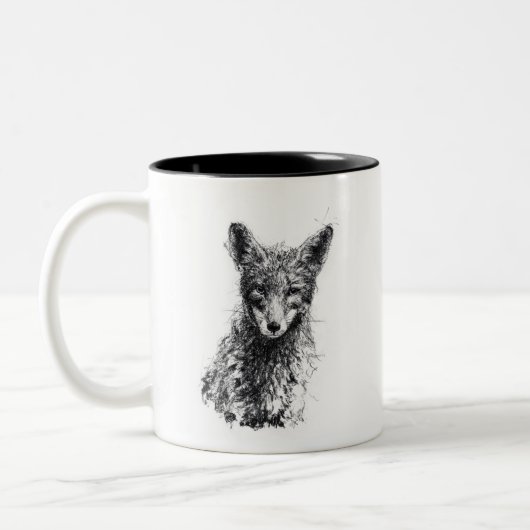 Tasse 2 Couleurs Renard juvénile (Gauche)