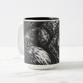Tasse 2 Couleurs Renard rusé de la forêt — par BurnsInHell (Devant gauche)