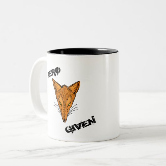 TASSE 2 COULEURS RENARD ZÉRO DONNÉ (Devant gauche)