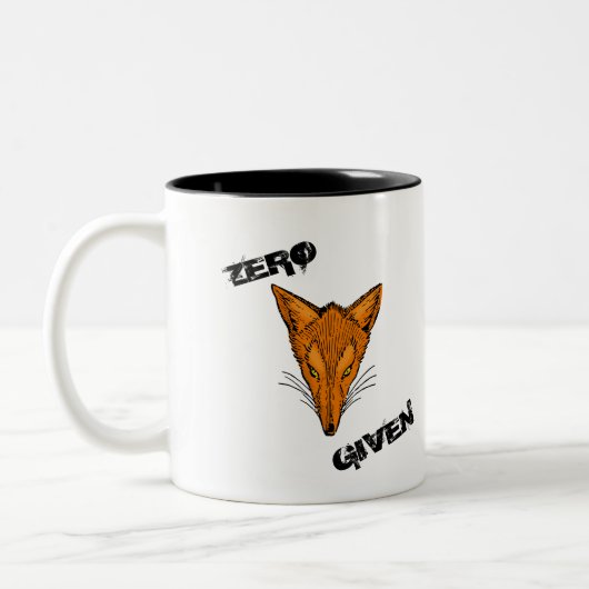 TASSE 2 COULEURS RENARD ZÉRO DONNÉ (Gauche)