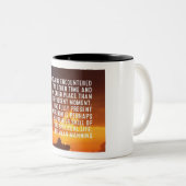 Tasse 2 Couleurs Rencontrer Dieu dans le présent (Devant droit)