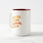 Tasse 2 Couleurs Rencontrez-Moi Au Patch Citrouille (Devant gauche)