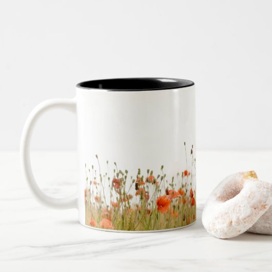 Tasse 2 Couleurs Rendez-moi fort, pavot (Avec donut)