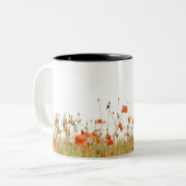 Tasse 2 Couleurs Rendez-moi fort, pavot (Devant gauche)