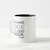 Tasse 2 Couleurs Rendre Le Logo Plus Grand (Devant gauche)