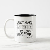 Tasse 2 Couleurs Rendre Le Logo Plus Grand (Gauche)