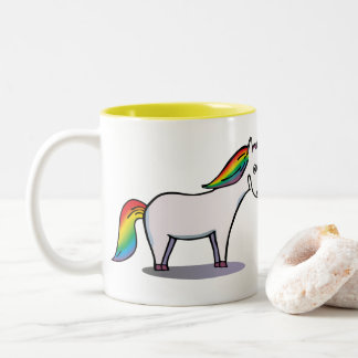 Tasse 2 Couleurs Rendu amoureux corne une et rhinocéros