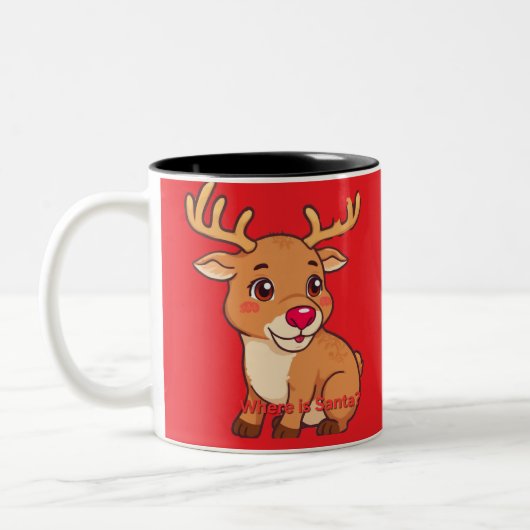 Tasse 2 Couleurs Renneau bébé (Gauche)