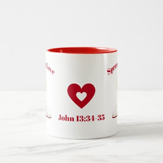 Tasse 2 Couleurs Répandre l'amour (Centre)