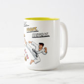 Tasse 2 Couleurs Répéter le combat (Devant droit)