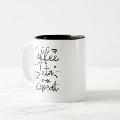 Tasse 2 Couleurs Répétition des données sur le café (Devant gauche)
