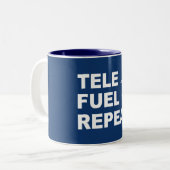 Tasse 2 Couleurs Répétition du carburant de tele (Devant gauche)