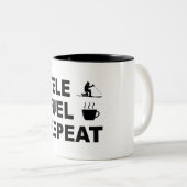 Tasse 2 Couleurs Répétition du carburant de tele (Devant droit)