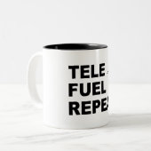 Tasse 2 Couleurs Répétition du carburant de tele (Devant gauche)