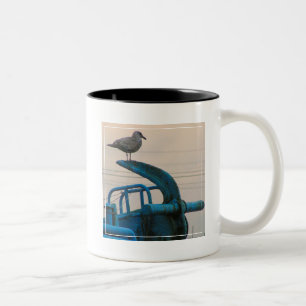 Tasse 2 Couleurs Repos de mouette sur l'Ancre du bateau Choshi