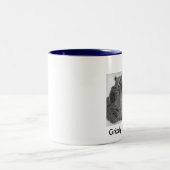 Tasse 2 Couleurs Repos d'ours gris (Centre)