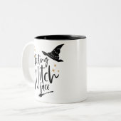 Tasse 2 Couleurs Repose du visage de la sorcière (Devant gauche)