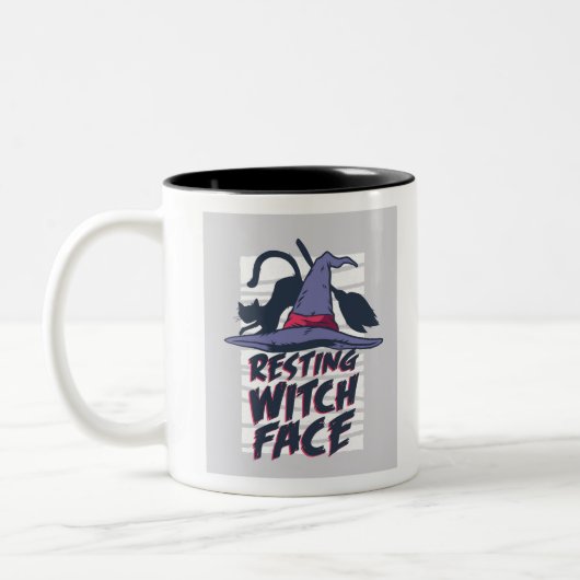 Tasse 2 Couleurs Repose du visage de la sorcière (Gauche)