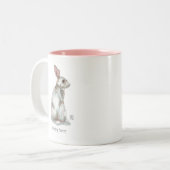 Tasse 2 Couleurs "Reposer assez" le lapin deux a modifié la (Devant gauche)