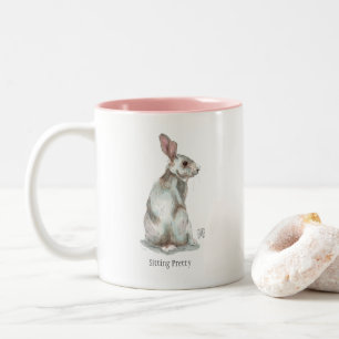 Tasse 2 Couleurs "Reposer assez" le lapin deux a modifié la