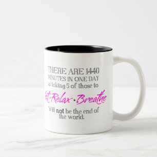 Tasse 2 Couleurs Reposer-Détendre-Respirez