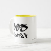 Tasse 2 Couleurs Représentant Denver (303) (Devant gauche)