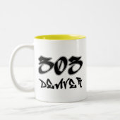 Tasse 2 Couleurs Représentant Denver (303) (Gauche)