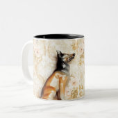 Tasse 2 Couleurs Représentation animale, article de nouveauté, (Devant gauche)