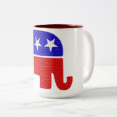 TASSE 2 COULEURS RÉPUBLICAIN (Devant droit)