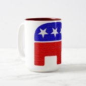 TASSE 2 COULEURS RÉPUBLICAIN (Devant gauche)