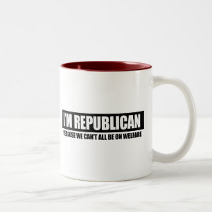 TASSE 2 COULEURS RÉPUBLICAIN - PARCE QUE NOUS BISEAUTONS TOUS