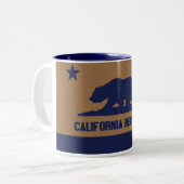 Tasse 2 Couleurs République de Californie (Devant gauche)